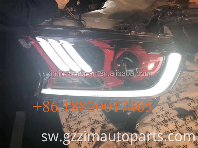 New arrival high quality 4 eye LED HeadLight For Everest Ranger T7 T8 2015 - 2018